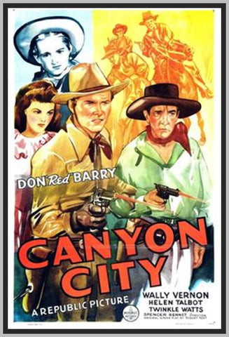 CANYON CITY - 1943 - DON "RED" BARRY - RARE DVD