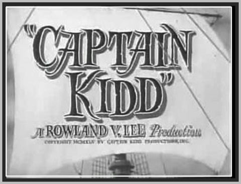 CAPTAIN KIDD - 1945 - RANDOLPH SCOTT - RARE DVD