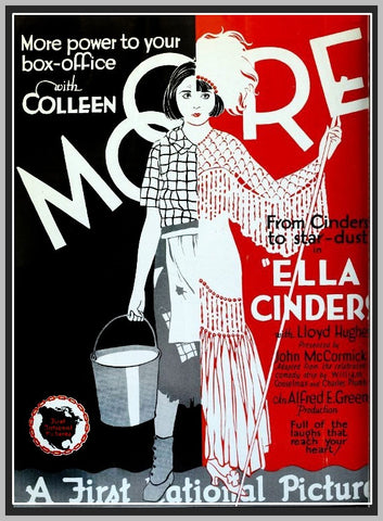 ELLA CINDERS - 1926 - COLLEEN MOORE - SILENT - RARE DVD