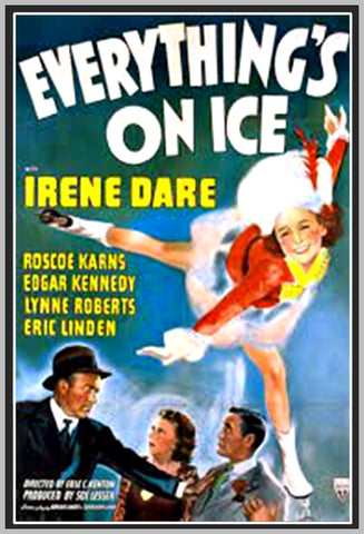 EVERYTHING'S ON ICE - 1939 - A.K.A FROLICS ON ICE - IRENE DARE - RARE DVD