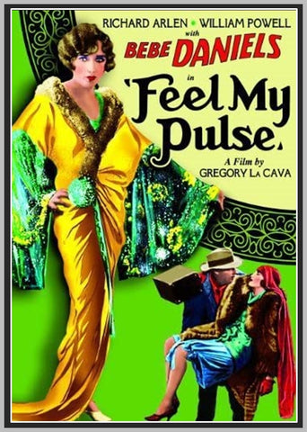 FEEL MY PULSE - 1928 - BEBE DANIELS - SILENT - RARE DVD