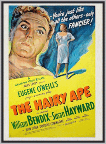 THE HAIRY APE - 1944 - WILLIAM BENDIX - RARE DVD