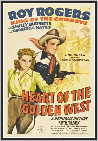 HEART OF THE GOLDEN WEST - 1942 - ROY ROGERS - RARE DVD