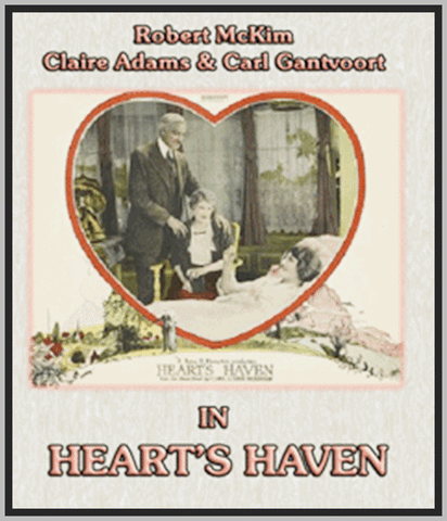 HEART'S HAVEN - 1922 - CLAIRE ADAMS - SILENT - RARE DVD