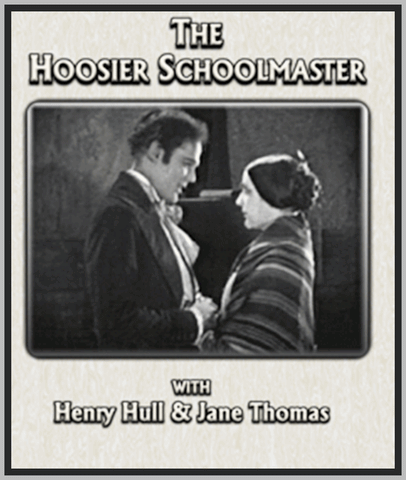 THE HOOSIER SCHOOLMASTER - 1924 - JANE THOMAS - SILENT - RARE DVD