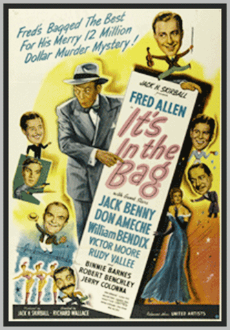 IT'S IN THE BAG! - 1945 - FRED ALLEN - RARE DVD