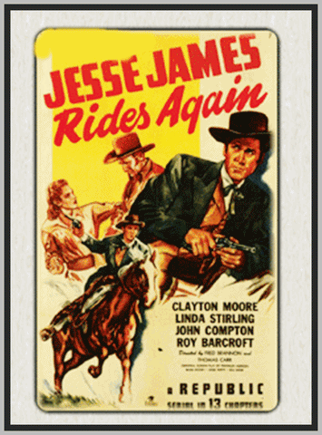 JESSIE JAMES RIDES AGAIN - 1947 - CLAYTON MOORE - RARE DVD