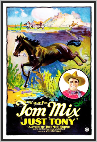 JUST TONY - 1922 - TOM MIX - SILENT - RARE DVD