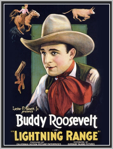 LIGHTNING RANGE - 1934 - BUDDY ROOSEVELT - RARE DVD