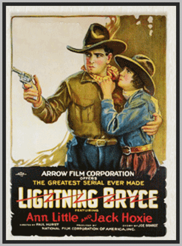 LIGHTNING BRYCE - 1919 - ANN LITTLE - SILENT - RARE DVD