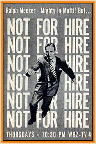 NOT FOR HIRE - RALPH MEEKER - (NOT RECORDED OFF TV) - DVD