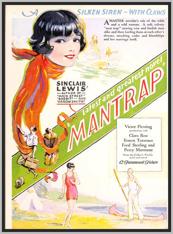 MANTRAP - 1926 - CLARA BOW - SILENT - RARE DVD