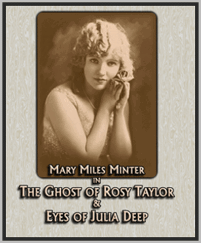 MARY MILES MINTER DOUBLE FEATURE - 1918 - SILENT - RARE DVD