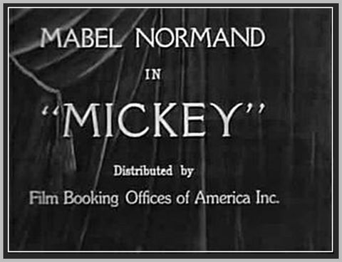 MICKEY - 1918 - LEW CODY - SILENT - RARE DVD