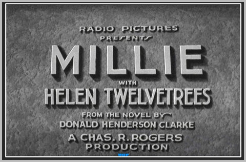 MILLIE - 1931 - JAMES HALL - RARE DVD