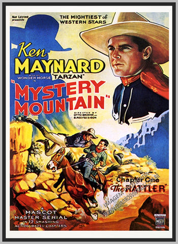 MYSTERY MOUNTAIN - 1934 - KEN MAYNARD - RARE DVD