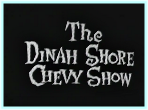 DINAH SHORE - CHEVY SHOW - 1959 - BOB CUMMINGS - STEVE LAWRENCE - MARGE & GOWER CHAMPION - RARE DVD