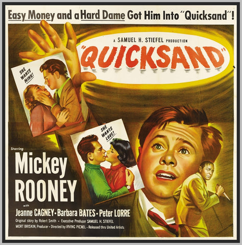 QUICKSAND - 1950 - MICKEY ROONEY - RARE DVD