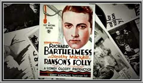 RANSON'S FOLLY - 1926 - ANDERS RANDOLPH - SILENT - RARE DVD