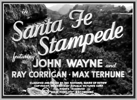 SANTA FE STAMPEDE - (1938) - JOHN WAYNE - RARE DVD