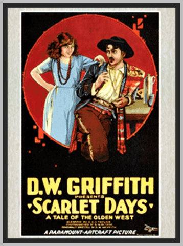 SCARLET DAYS - (1919) - CAROL DEMPSTER - SILENT - RARE DVD