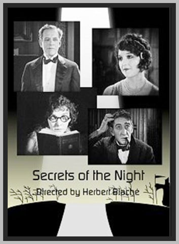 SECRETS OF THE NIGHT - 1924 - JAMES KIRKWOOD - SILENT - RARE DVD