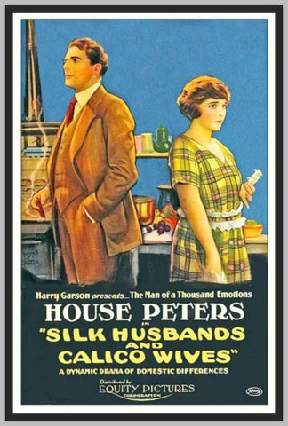 SILK HUSBANDS AND CALICO WIVES - 1920 - HOUSE PETERS - SILENT - RARE DVD