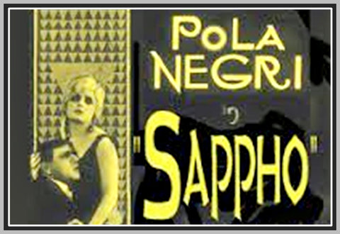 SAPPHO - 1921 - POLA NEGRI - SILENT - RARE DVD