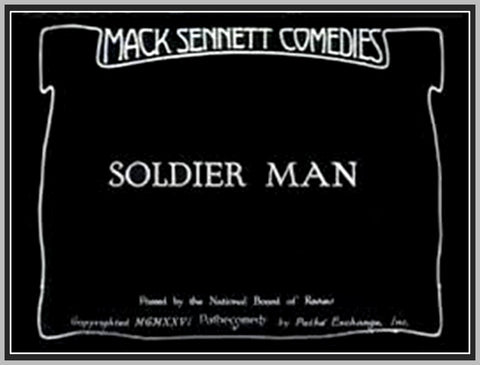 SOLDIER MAN - 1926 - HARRY LANGDON - SILENT - RARE DVD