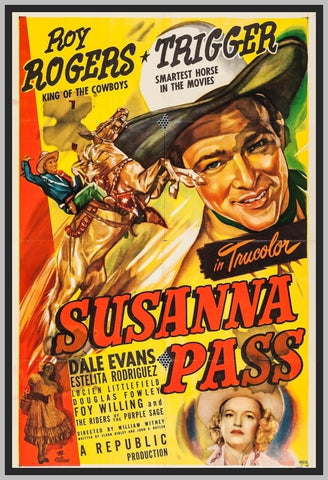 SUSANNA PASS - 1949 - ROY ROGERS - RARE DVD