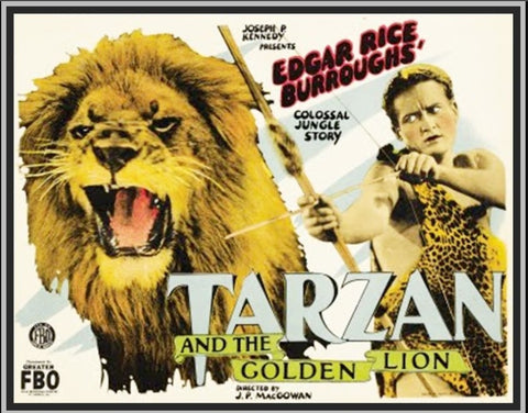 TARZAN AND THE GOLDEN LION - 1927 - JAMES PIERCE - SILENT - RARE DVD