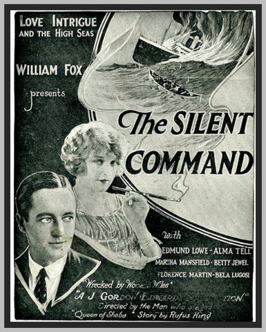 THE SILENT COMMAND - 1923 - BELA LUGOSI - SILENT - RARE DVD