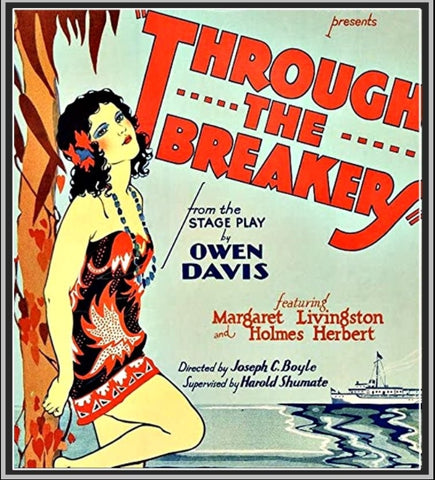 THROUGH THE BREAKERS - 1928 - HOLMES HERBERT - SILENT - RARE DVD