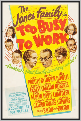 TOO BUSY TO WORK - 1940 - JED PROUTY - RARE DVD