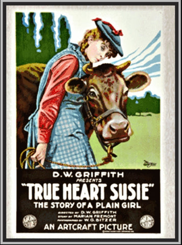 TRUE HEART SUSIE - 1919 - LILLIAN GISH - SILENT - RARE DVD