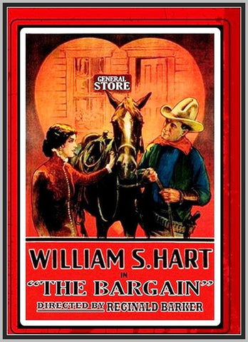 THE BARGAIN - 1914 - CLARA WILLIAMS - SILENT - RARE DVD