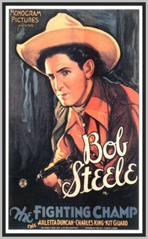 THE FIGHTING CHAMP - 1932 - BOB STEELE - RARE DVD