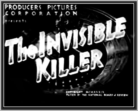 THE INVISIBLE KILLER - 1939 - JEAN BROOKS - RARE DVD