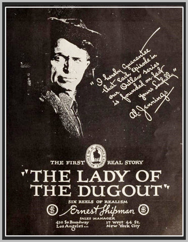THE LADY OF THE DUGOUT - 1918 - AL JENNINGS - SILENT - RARE DVD