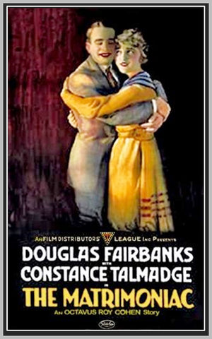 THE MATRIMANIAC - 1916 - DOUGLAS FAIRBANKS - SILENT - RARE DVD