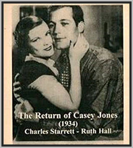 THE RETURN OF CASEY JONES - 1934 - RUTH HALL - RARE DVD
