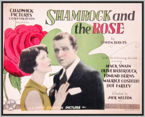THE SHAMROCK AND THE ROSE - 1927 - MACK SWAN - SILENT - RARE DVD