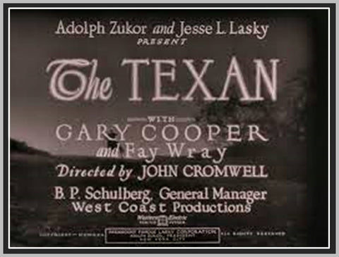 THE TEXAN - 1932 - JAY WILSEY - RARE DVD