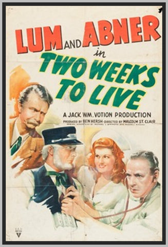 TWO WEEKS TO LIVE - 1943 - NORRIS GOFF - RARE DVD