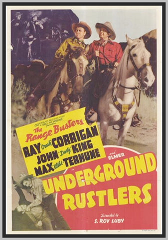 UNDERGROUND RUSTLERS - 1941 - RAY CORRIGAN - RARE DVD