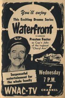 WATERFRONT - 1954 - TV SERIES - PRESTON FOSTER - 10 DVDS - COMPLETE SEASON 1 & SEASON 2