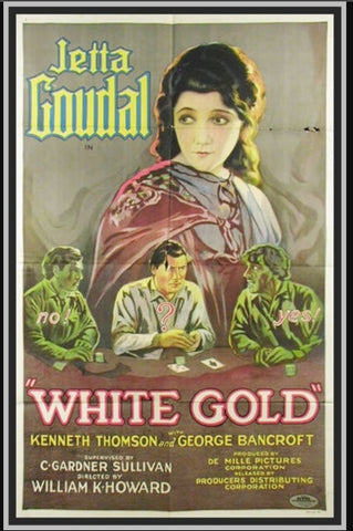 WHITE GOLD - 1927 - JETTA GOUDAL - SILENT - RARE DVD