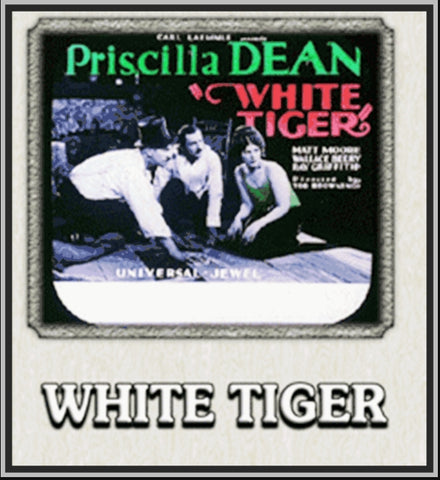 WHITE TIGER - 1923 - WALLACE BEERY - SILENT - RARE DVD