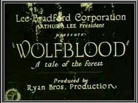 WOLF BLOOD - 1925 - GEORGE CHESEBRO - SILENT - RARE DVD