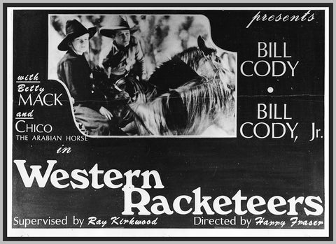 WESTERN RACKETEERS - 1934 - BILL CODY - RARE DVD